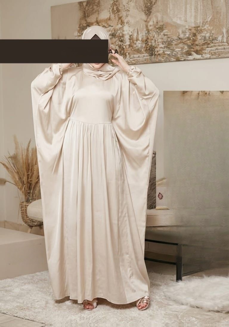 Khair Pleated Satin Isdal - Thumbnail 5