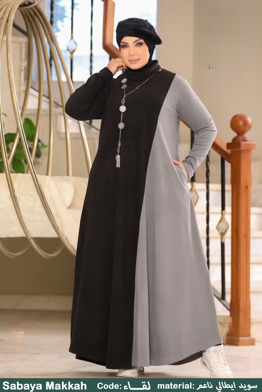Liqaa Winter Suede Dress - Thumbnail 3