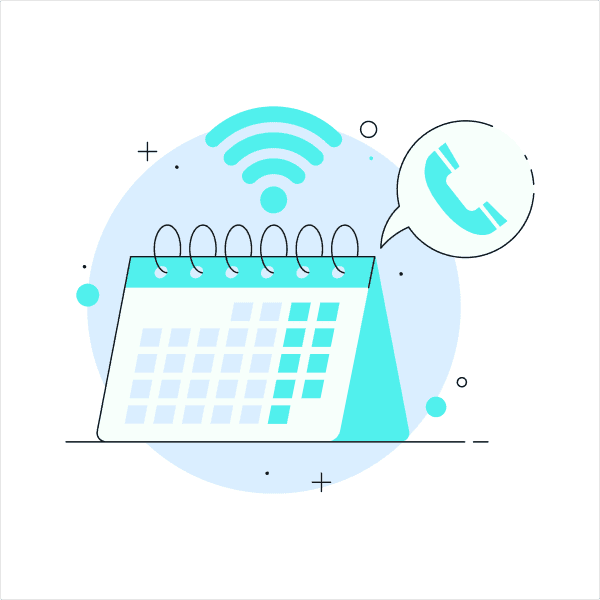 Custom calendar illustration