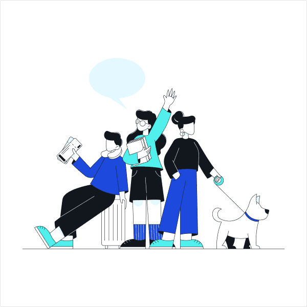 Custom people illustration