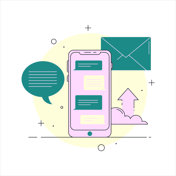 Custom phone illustration