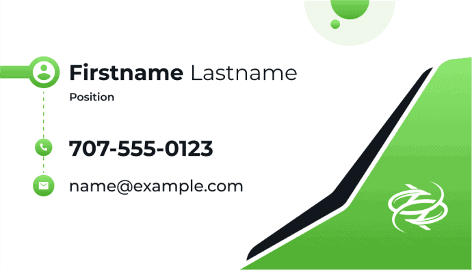 NextGen business card, back