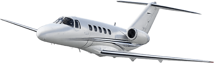 Cessna Citation private jet in flight