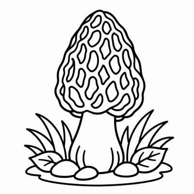 Simple Morel Mushroom