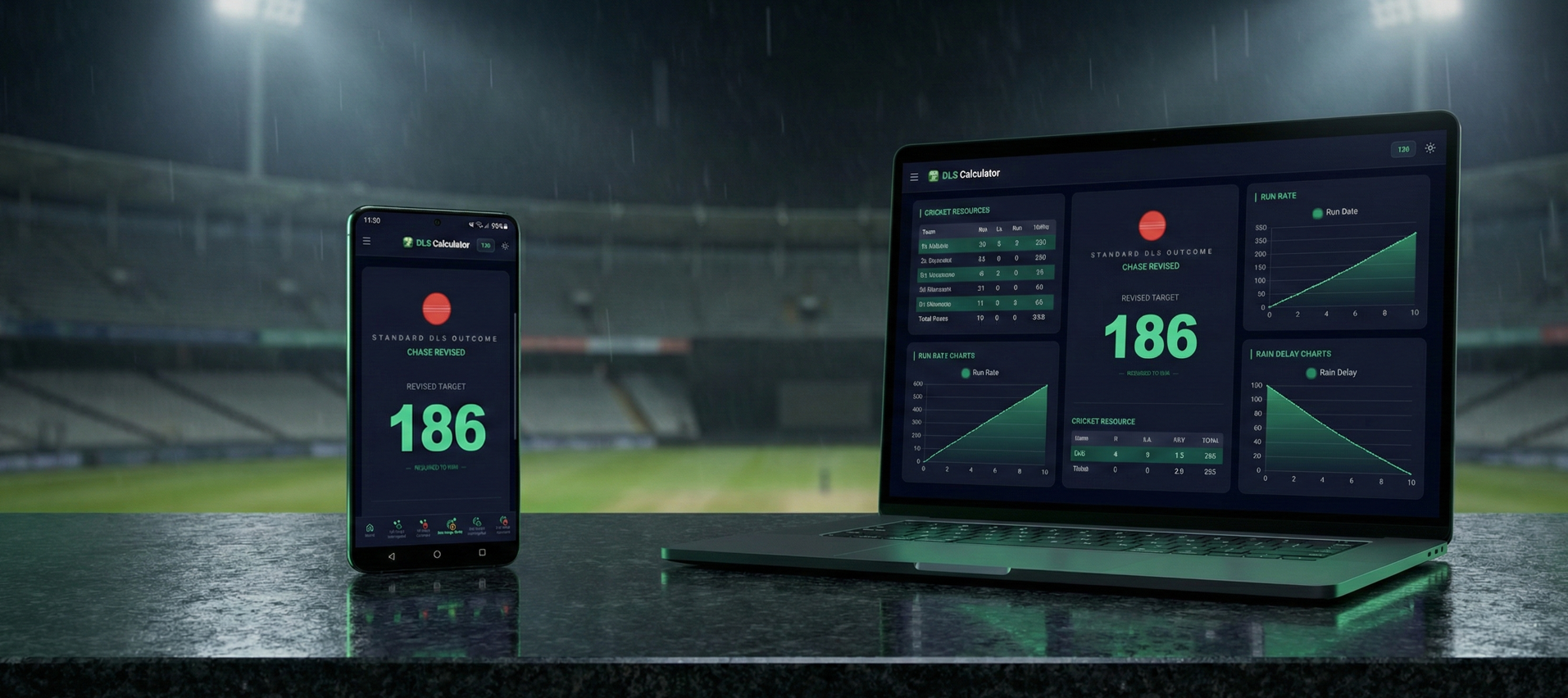 Duckworth–Lewis–Stern (DLS) Calculator: Web & Android by Nishanth Muruganantham