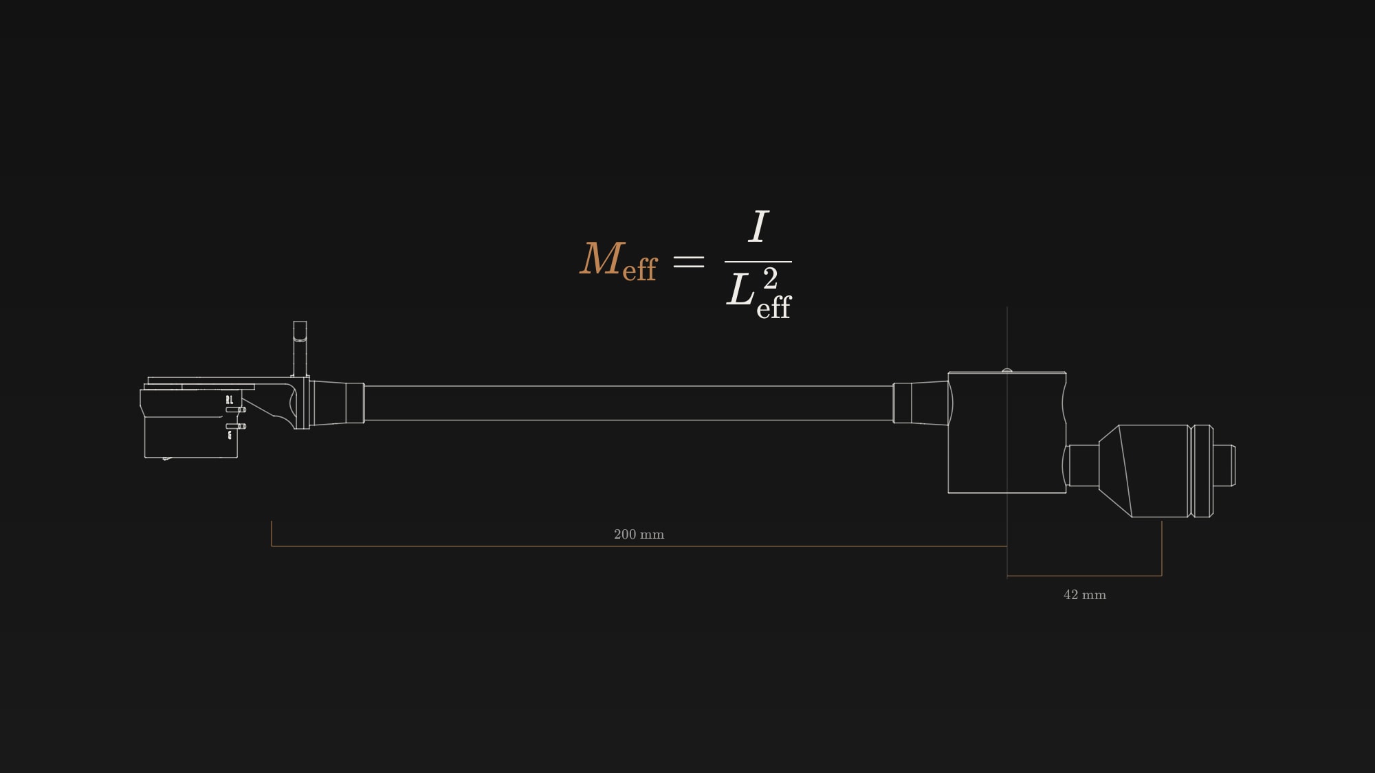 Calculating the effective mass of the Clear Wave tonearm