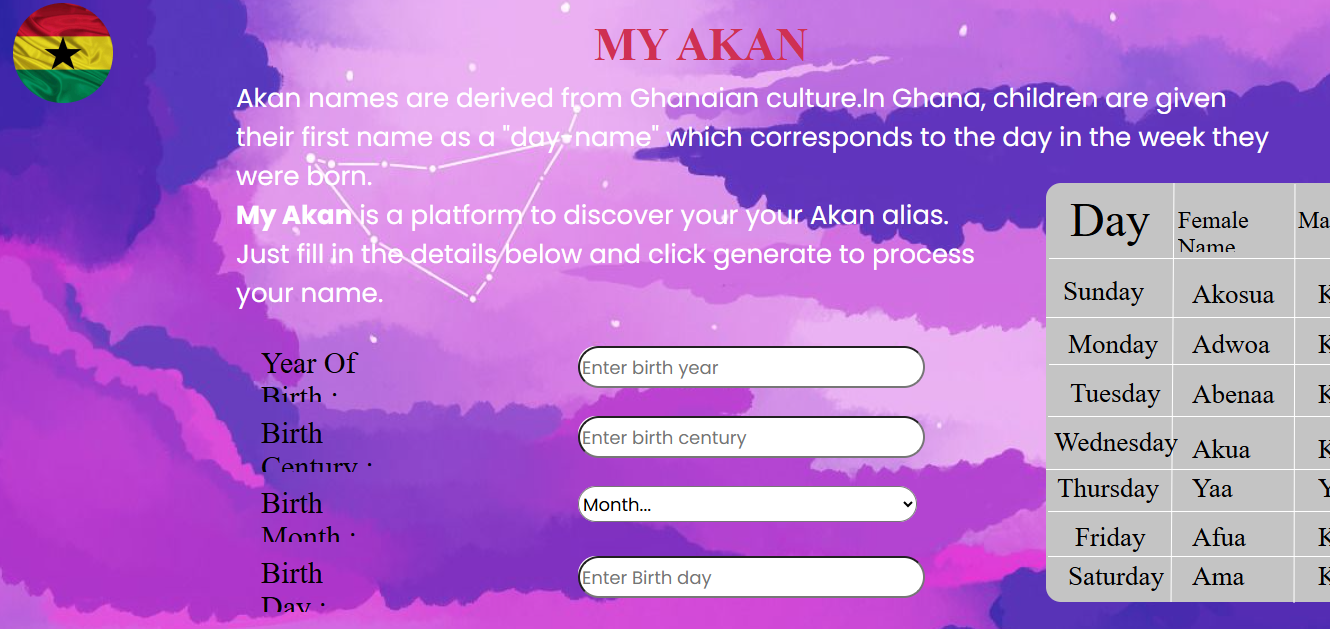 Akan Generator