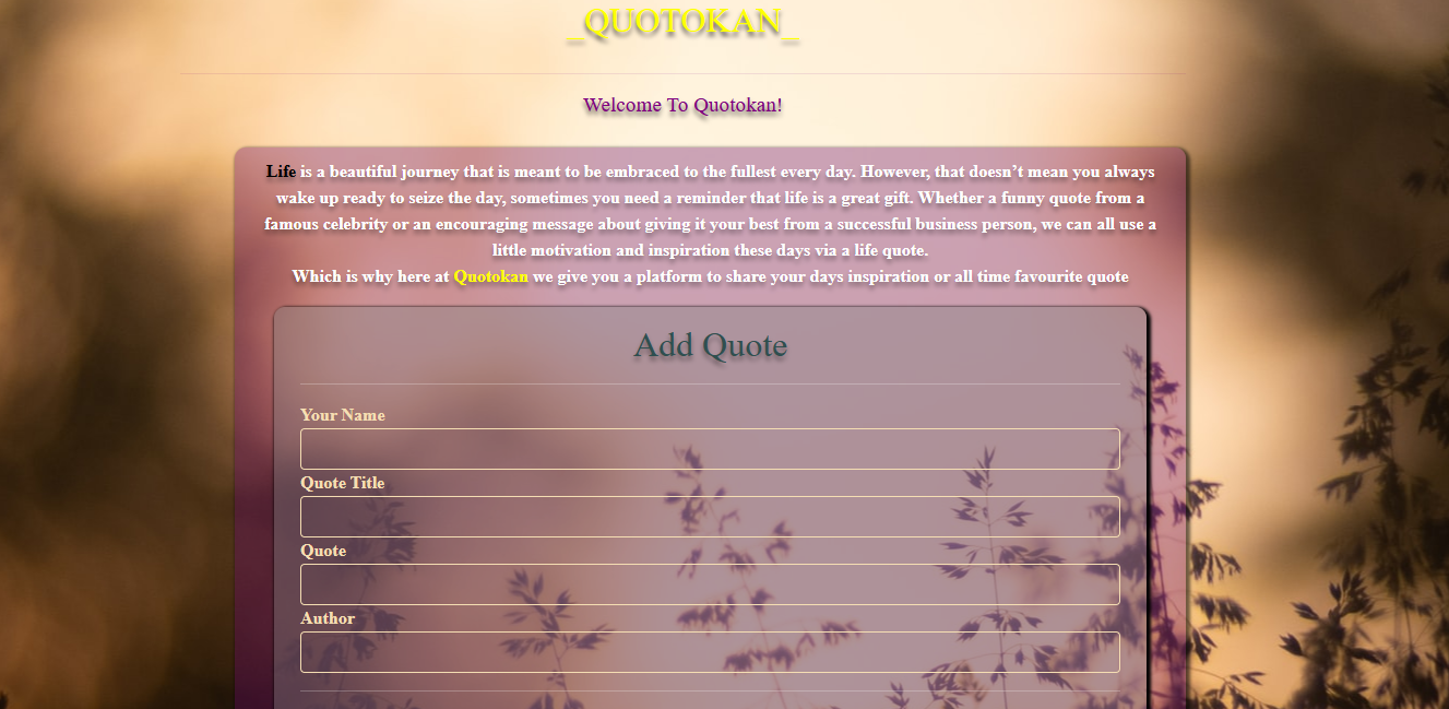 Quotokan - Quotes App
