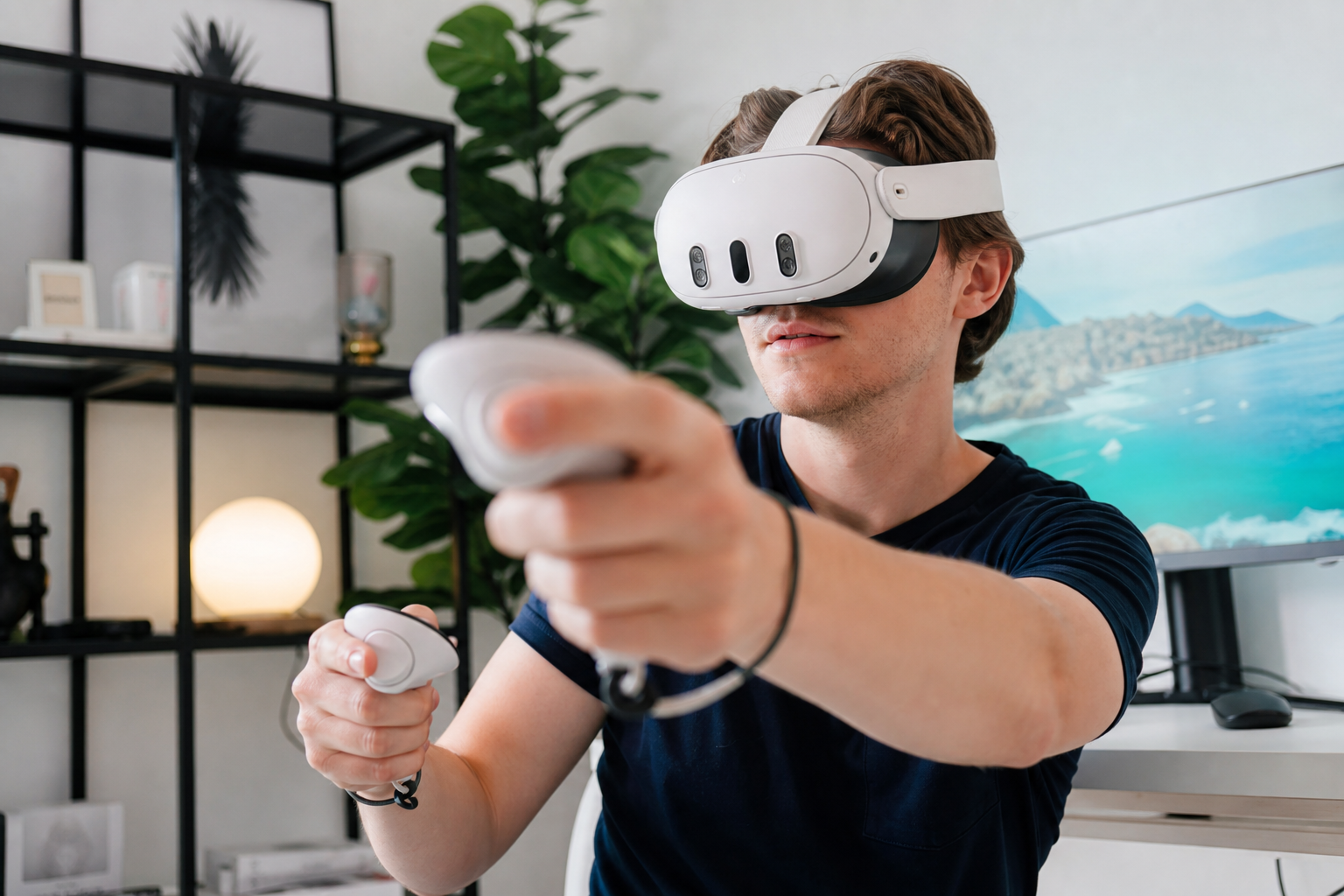 Washing a VR sweat mask in a sink