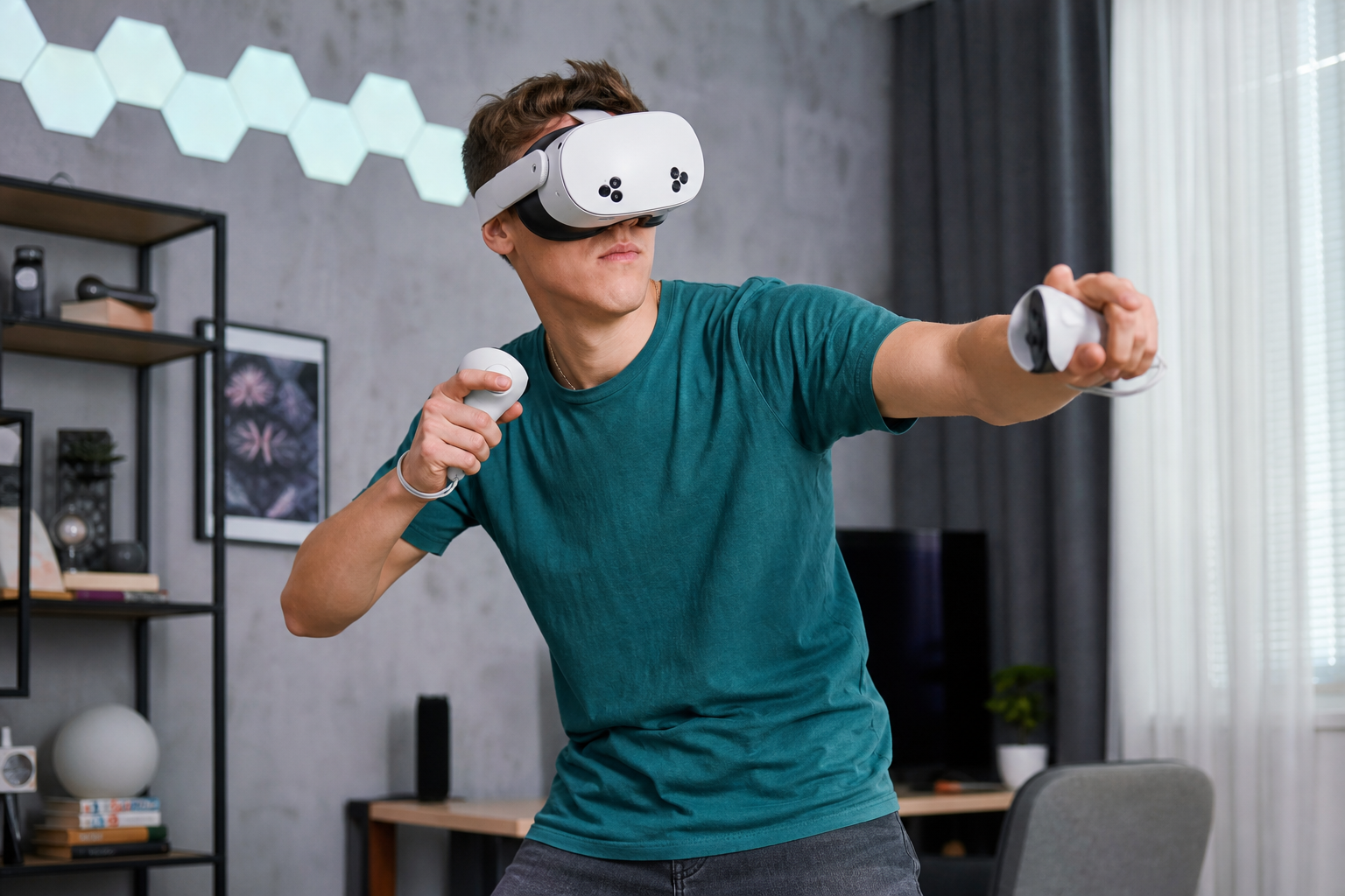 A graph showing a temporary dip in Beat Saber scores after installing new grips