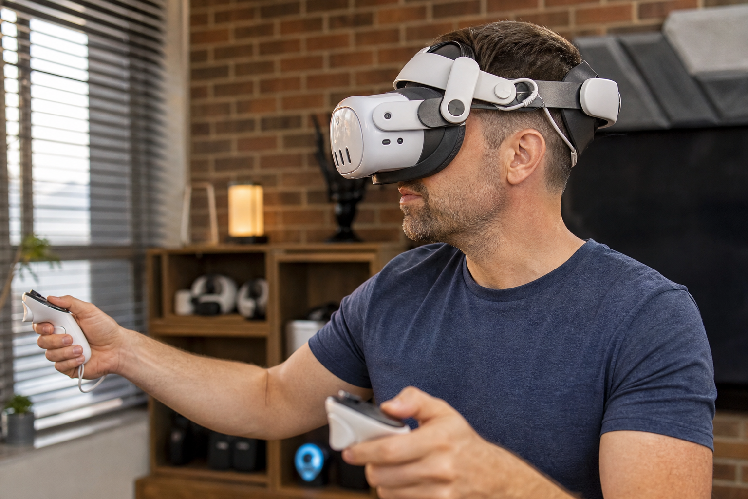 A close-up view of the magnetic cups on a VR gunstock