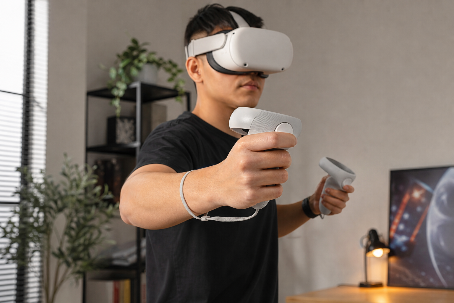 A disappointed user looking at their score in Beat Saber after a session with a slipping headset