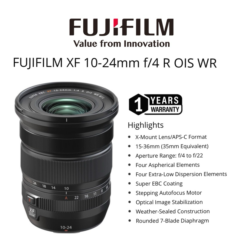 Fujifilm XF 10-24mm F4 R OIS WR