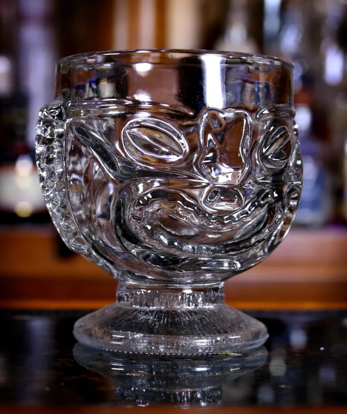 16 oz. Glass Tiki Mug, Happy & Sad view 2