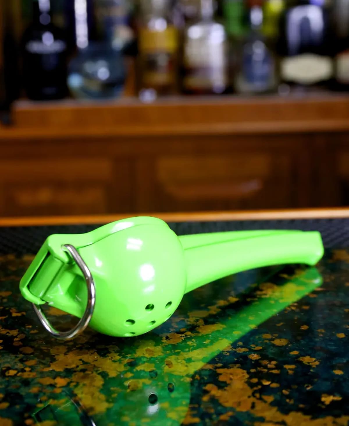Green Enameled Lime Squeezer view 1