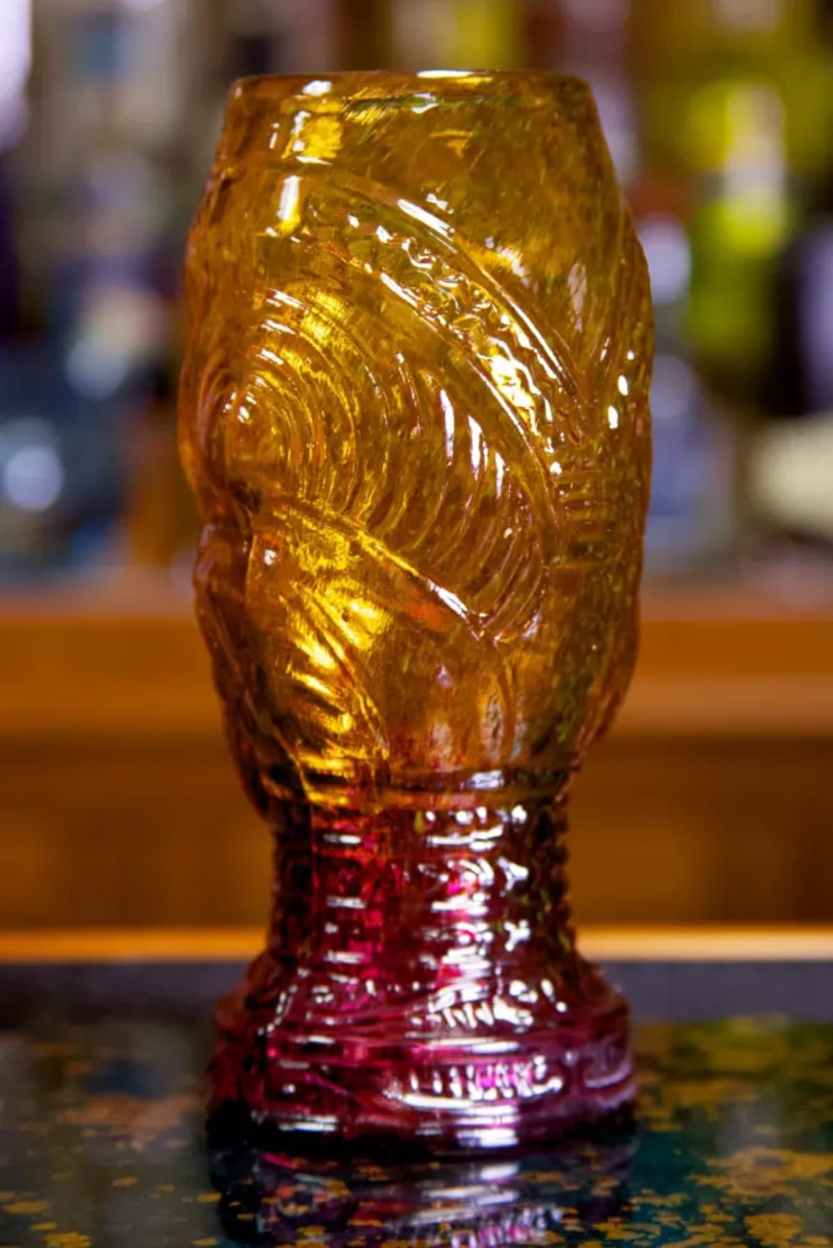 Head Hunter Glass Tiki Mug view 2