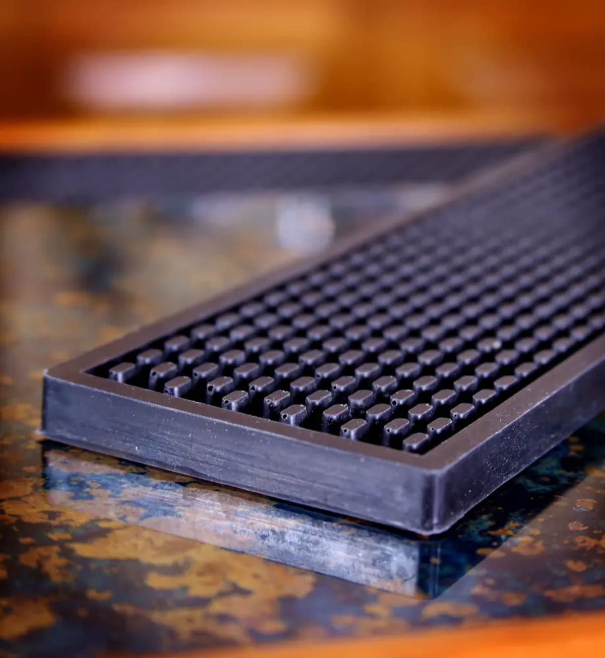 Heavy Duty Bar Rail Mat, 24x3.5 Inches view 1