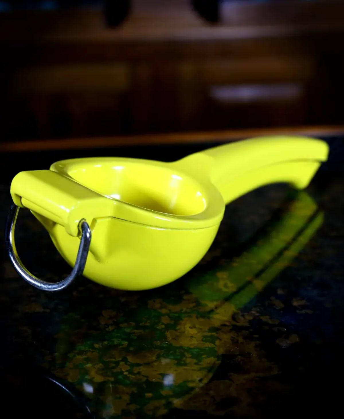 Yellow Enameled Lemon Squeezer view 1
