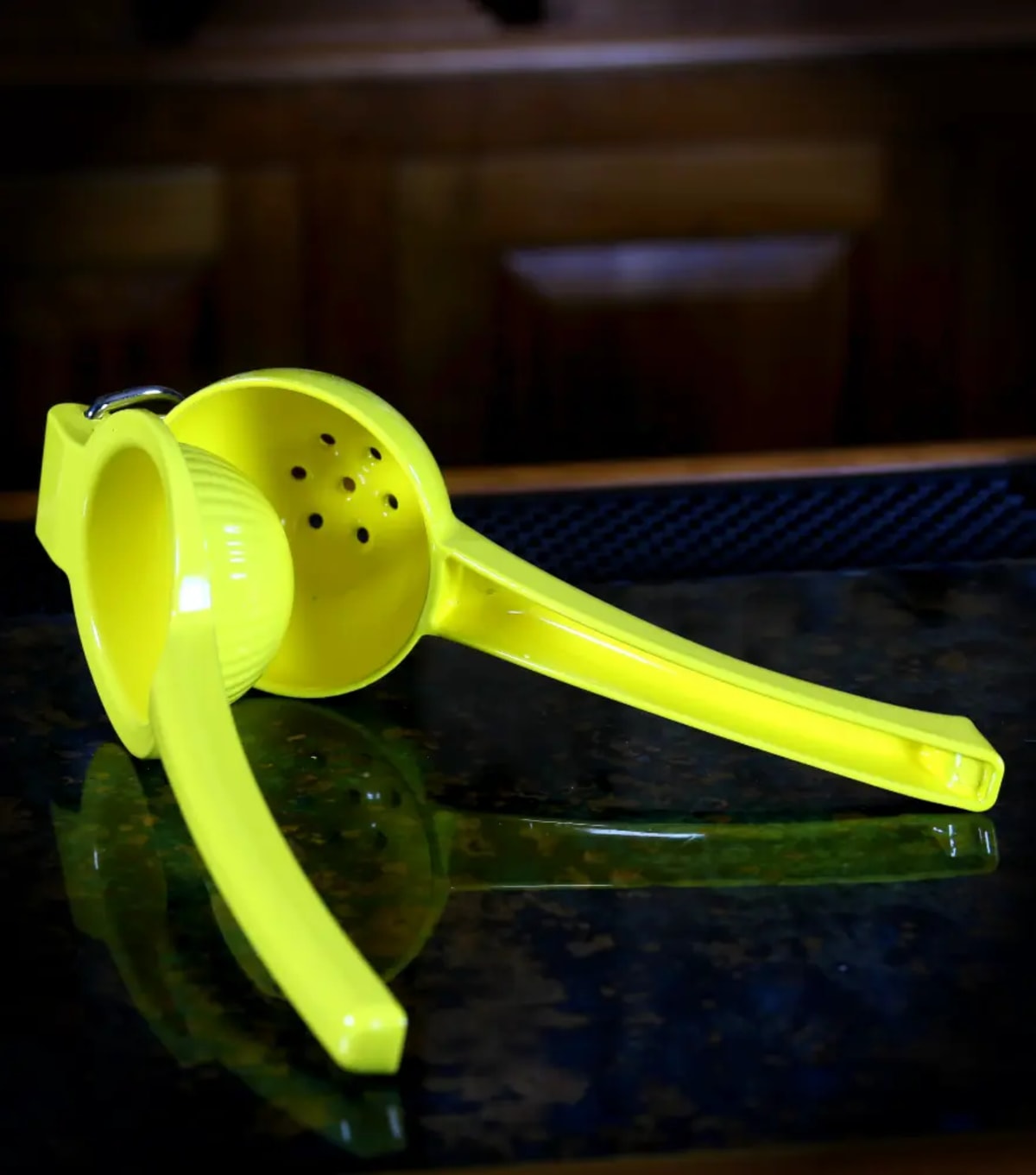 Yellow Enameled Lemon Squeezer view 2