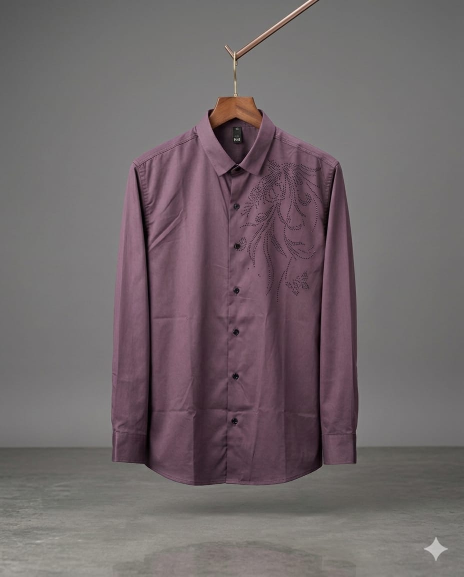 Midnight Purple Plain Shirt