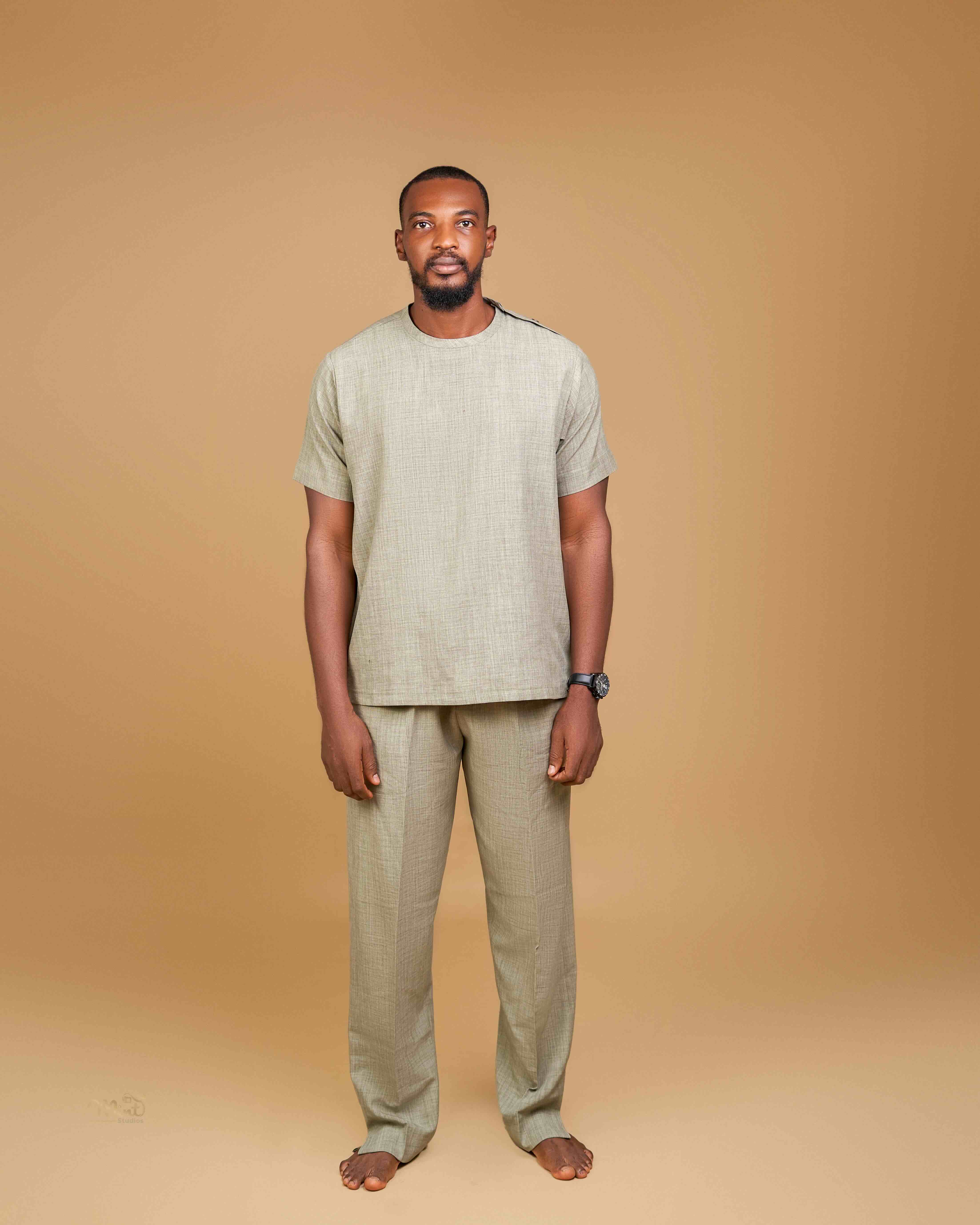 The bound neck set - Laurel Green