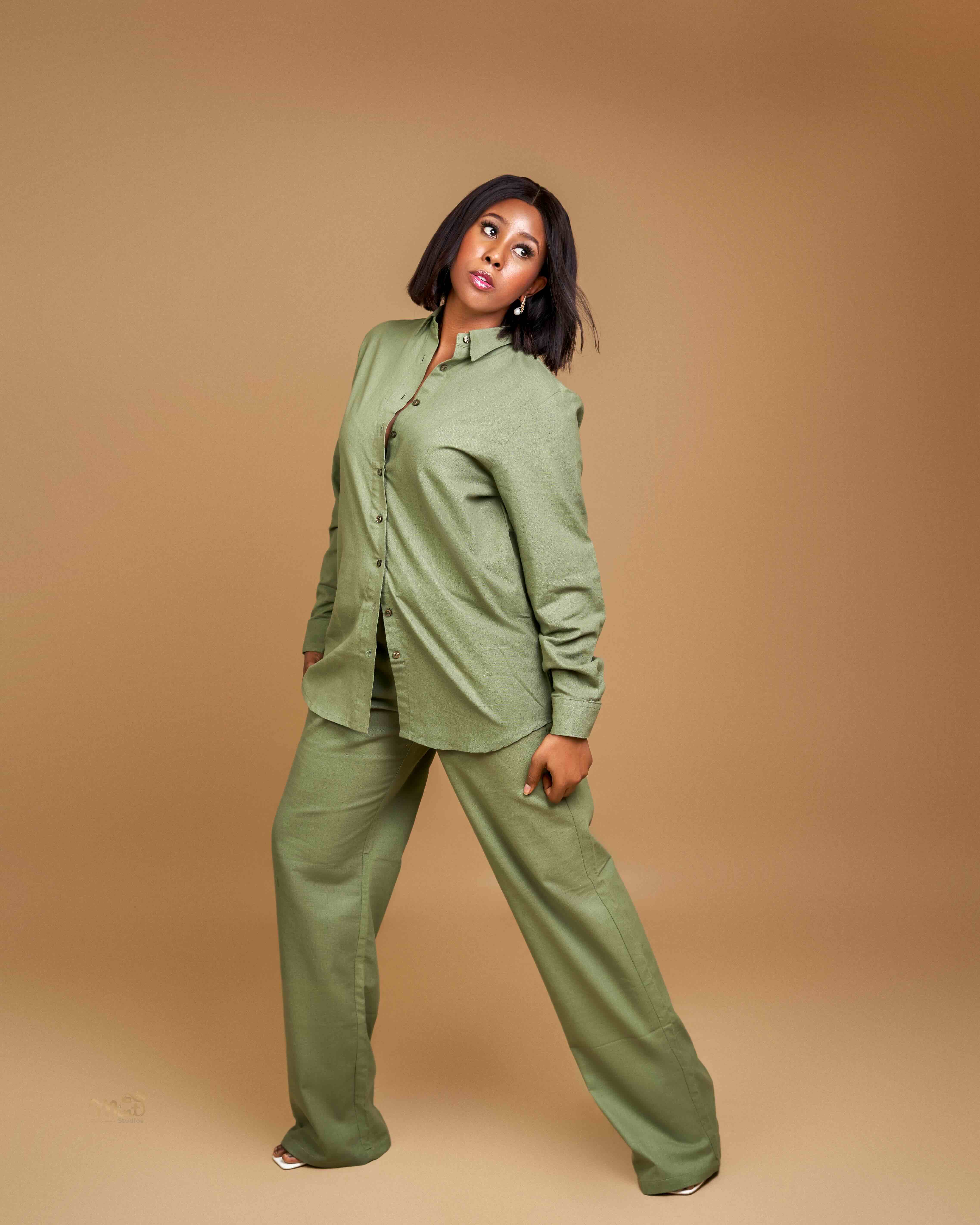 The point collar set - Green