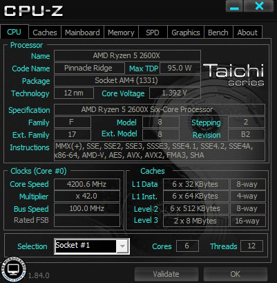 AMD Ryzen 5 2600X
