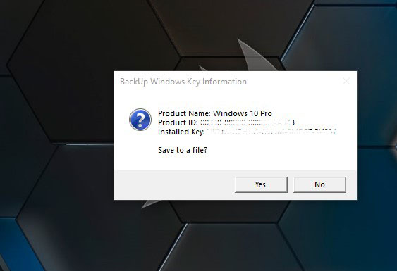 Cara Untuk melihat Kunci Produk Lisensi Windows 10