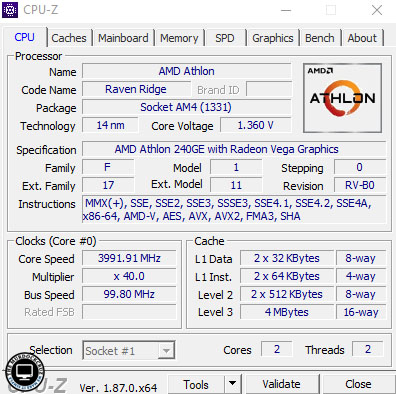 Athlon 240GE