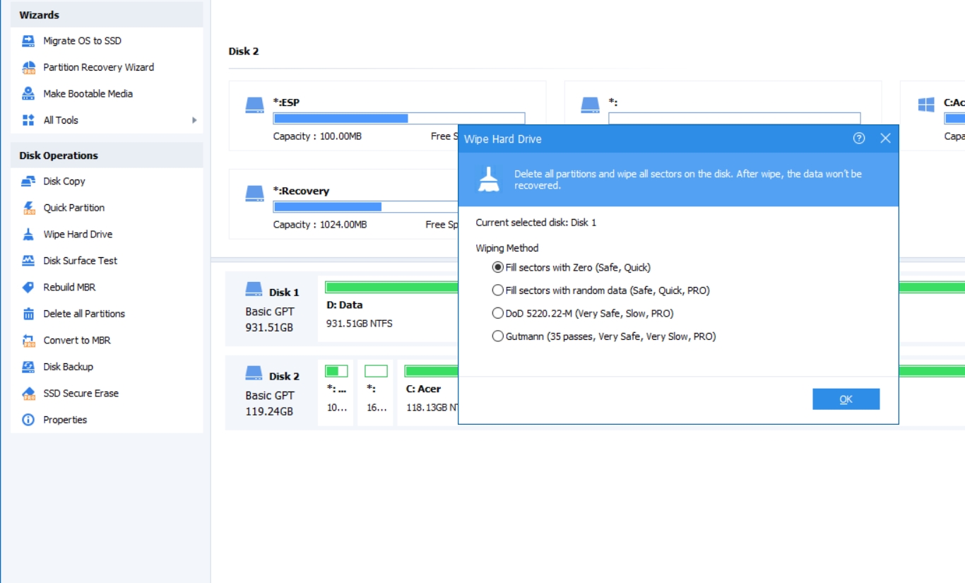 AOMEI Partition Assistant 8.0