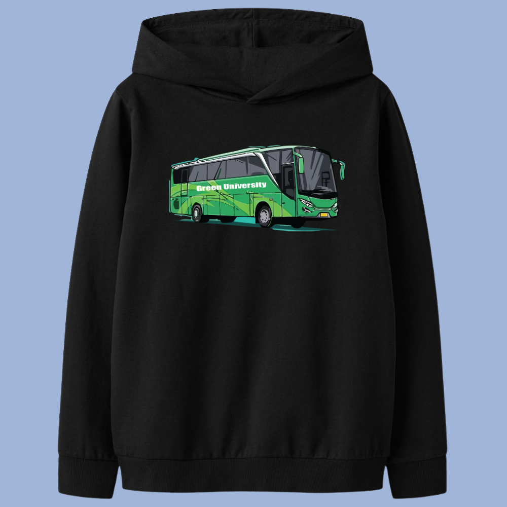 Alt GUB Black Premium Hoodie | Green Bus Edition