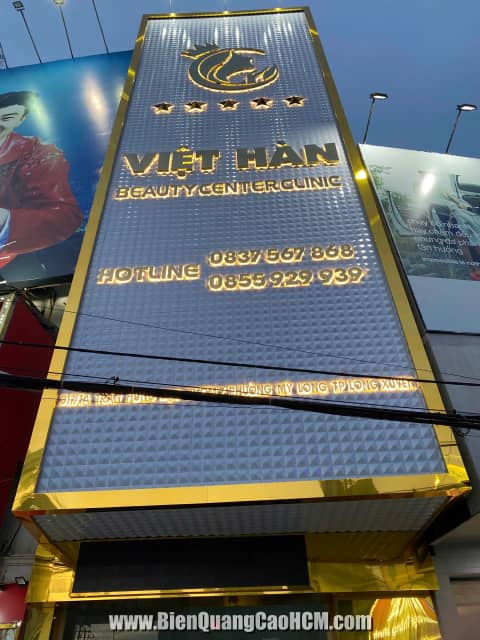 Thi công bảng hiệu Việt Hàn tại HCM
