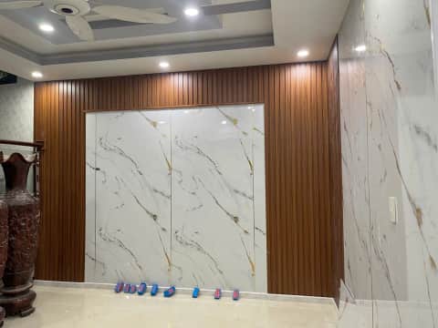 thi công ốp tường pvc vân đá đẹp tại HCM