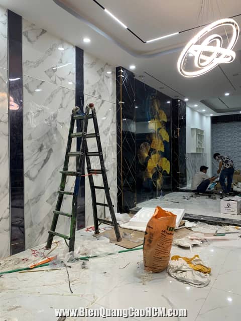 thi công ốp tường pvc nano hiện đại hcm