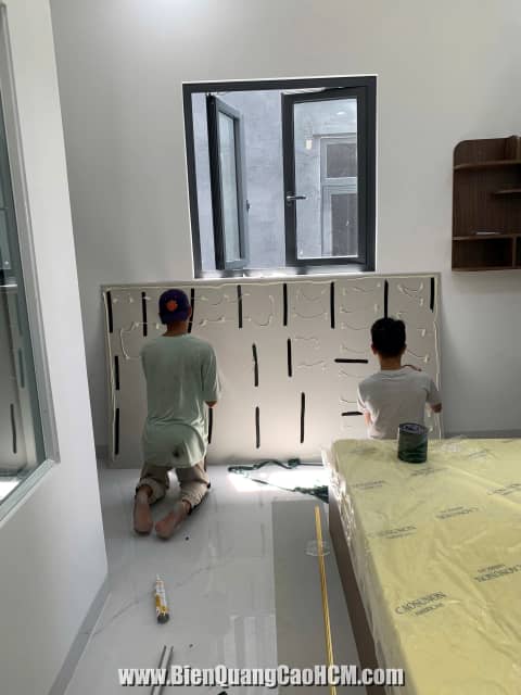 Nhận thi công ốp tường pvc giả đá tại Bình Dương