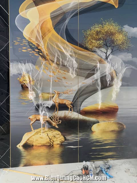ốp tường tranh 3d cao cấp tại HCM