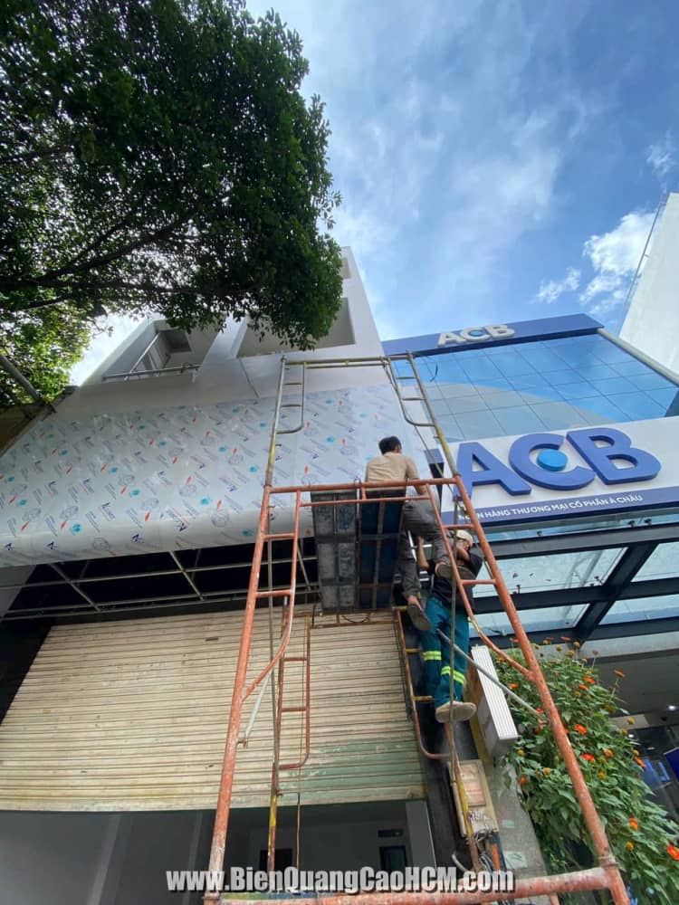 thi công bảng hiệu hộp đèn led hiện đại HCM