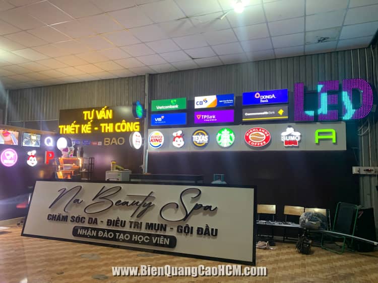 Làm bảng hiệu spa chữ nổi đẹp tại HCM. Bình Dương