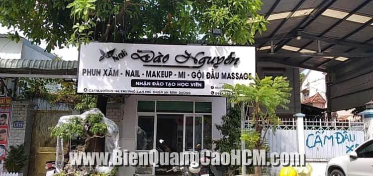 bảng hiệu spa đào nguyên bình dương