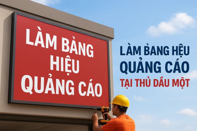 Làm Bảng Hiệu Quảng Cáo giá rẻ, uy tín tại Thủ Dầu Một