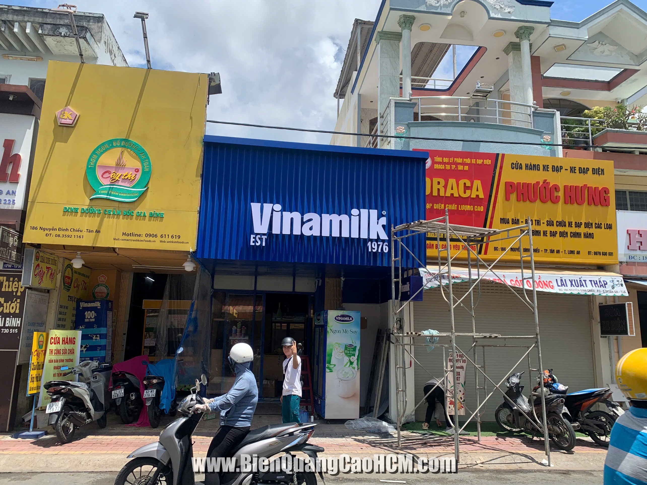Thi công bảng hiệu sữa Vinamilk nổi bật tại Bình Dương