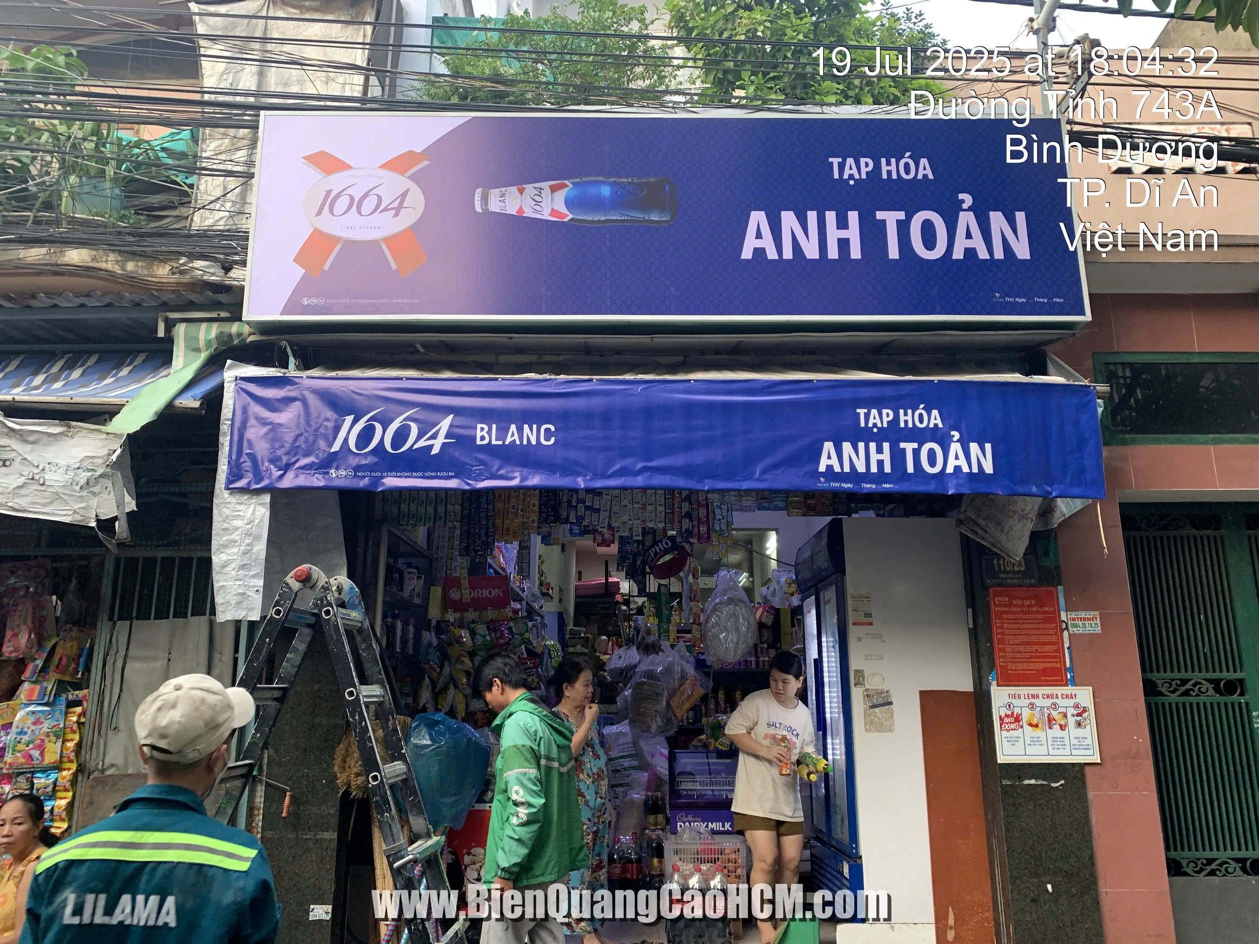 thi công bảng hiệu tạp hóa Anh Toàn Bình Dương