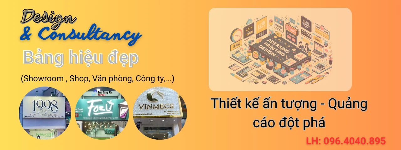 Thi công bảng hiệu tại TPHCM
