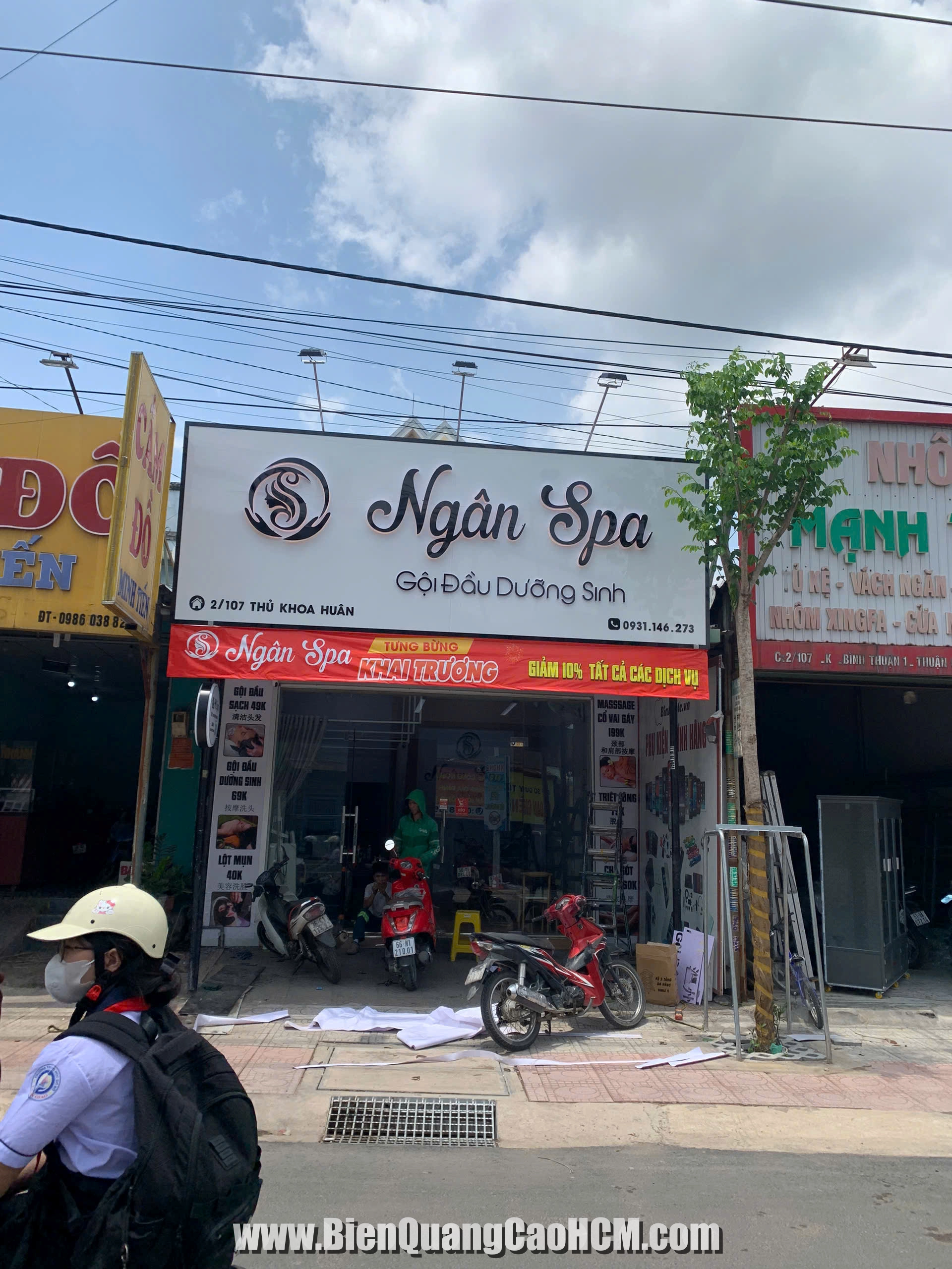 Thi công bảng hiệu Spa tại Sài Gòn