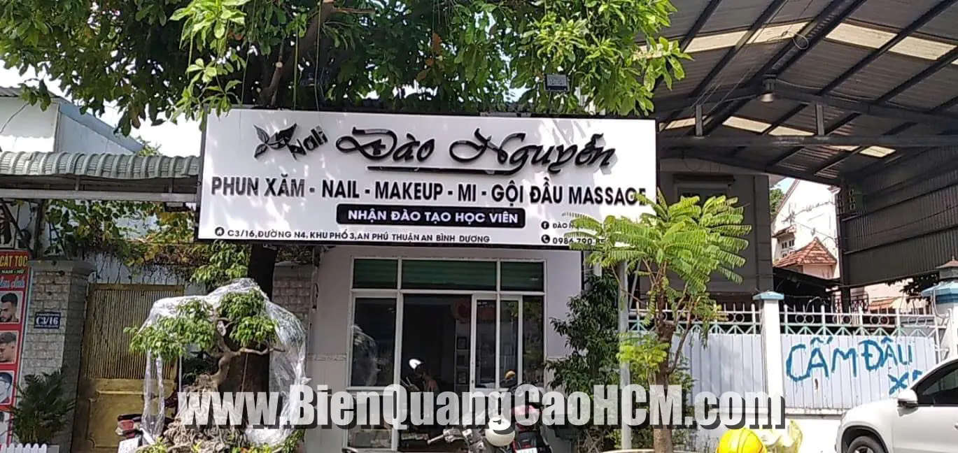 bảng hiệu spa đào nguyên bình dương