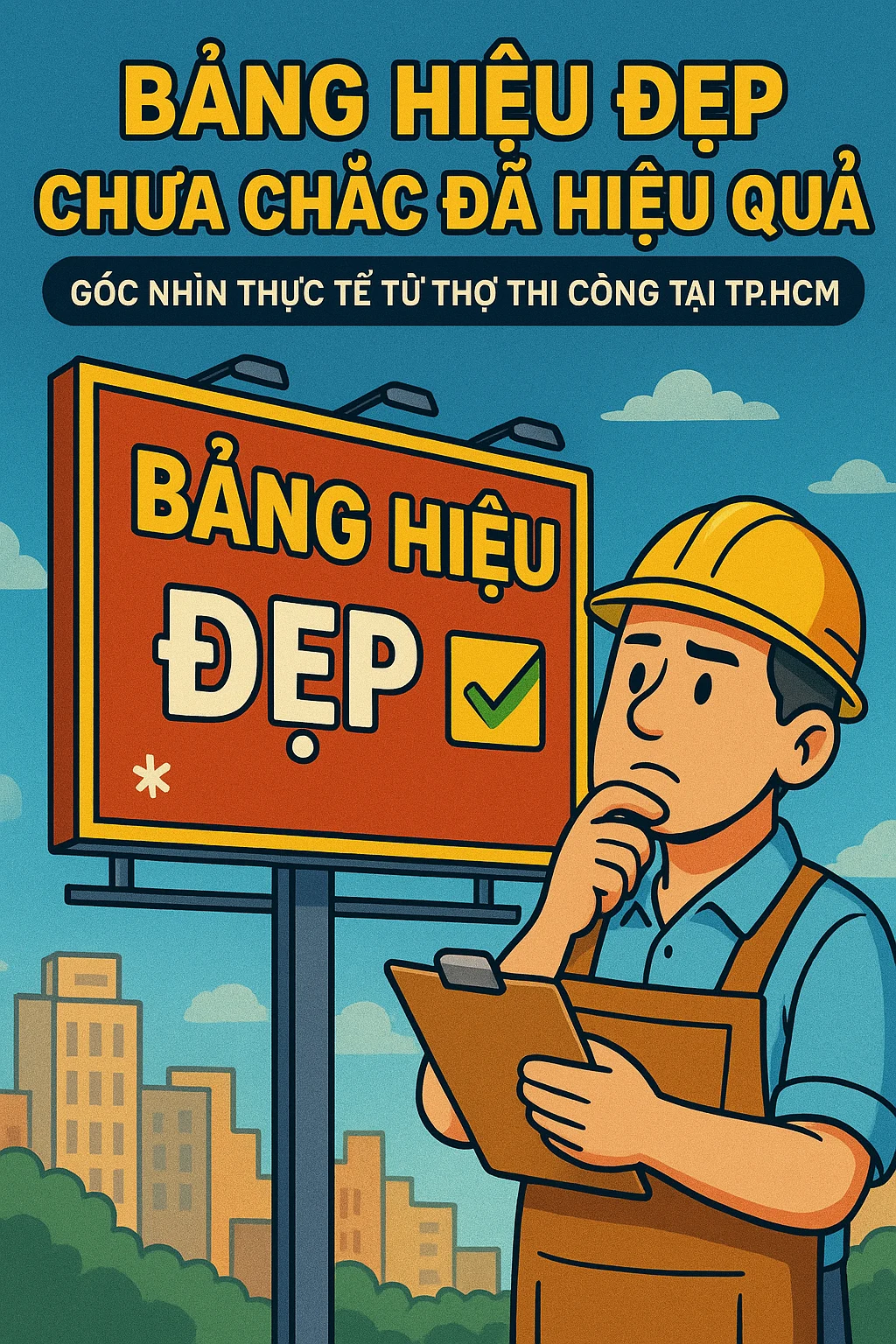 Bảng hiệu đẹp chưa chắc hiệu quả  Kinh nghiệm thực tế TP.HCM
