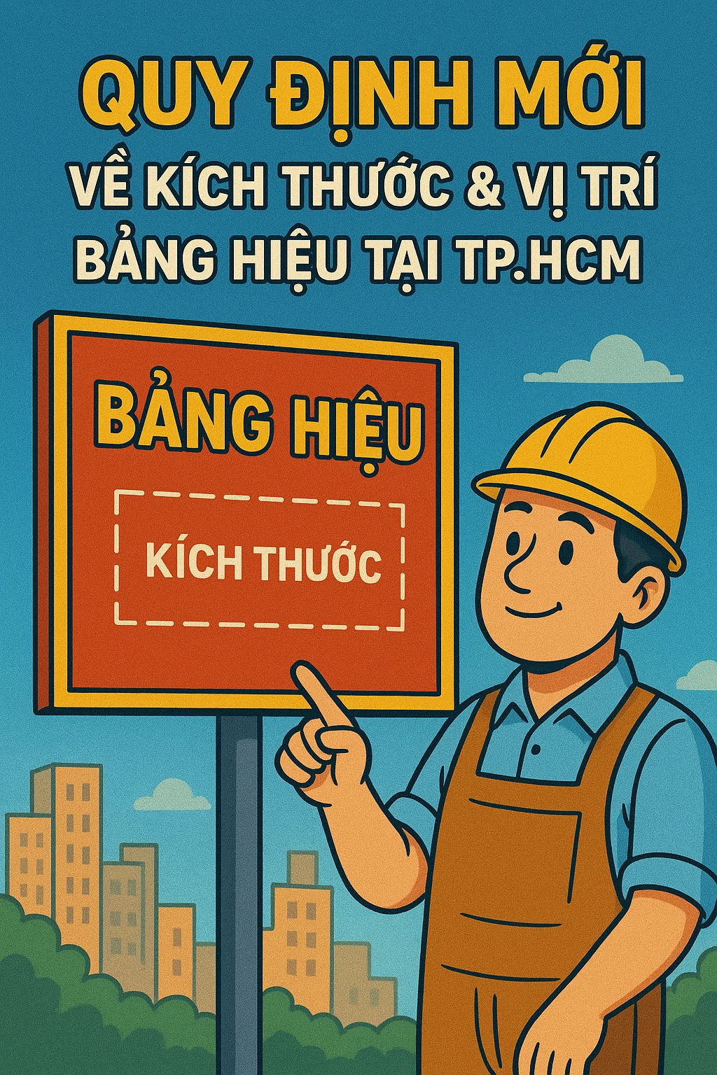 Quy định mới về kích thước & vị trí bảng hiệu tại TP.HCM