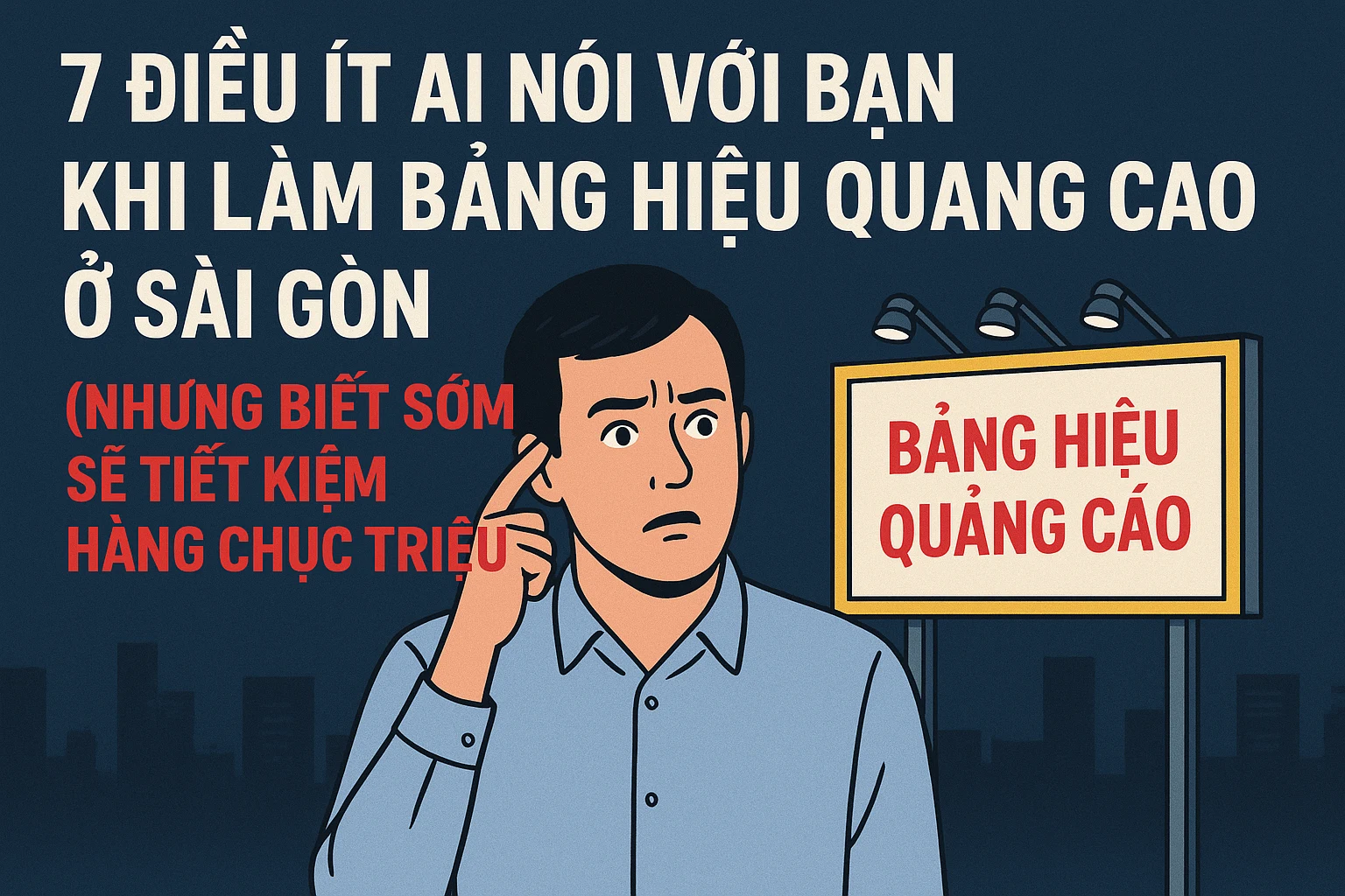 7 Bí Mật Làm Bảng Hiệu Quảng Cáo TPHCM Ít Ai Dám Nói