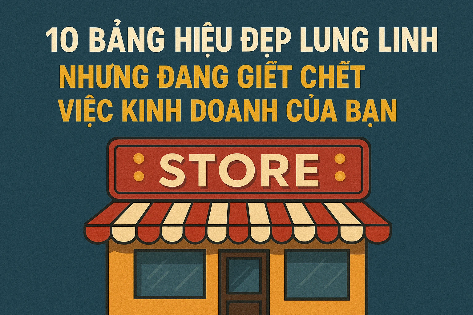 10 Bảng Hiệu Đẹp Lung Linh Nhưng Đang Giết Chết Việc Kinh Doanh Của Bạn Ở Sài Gòn