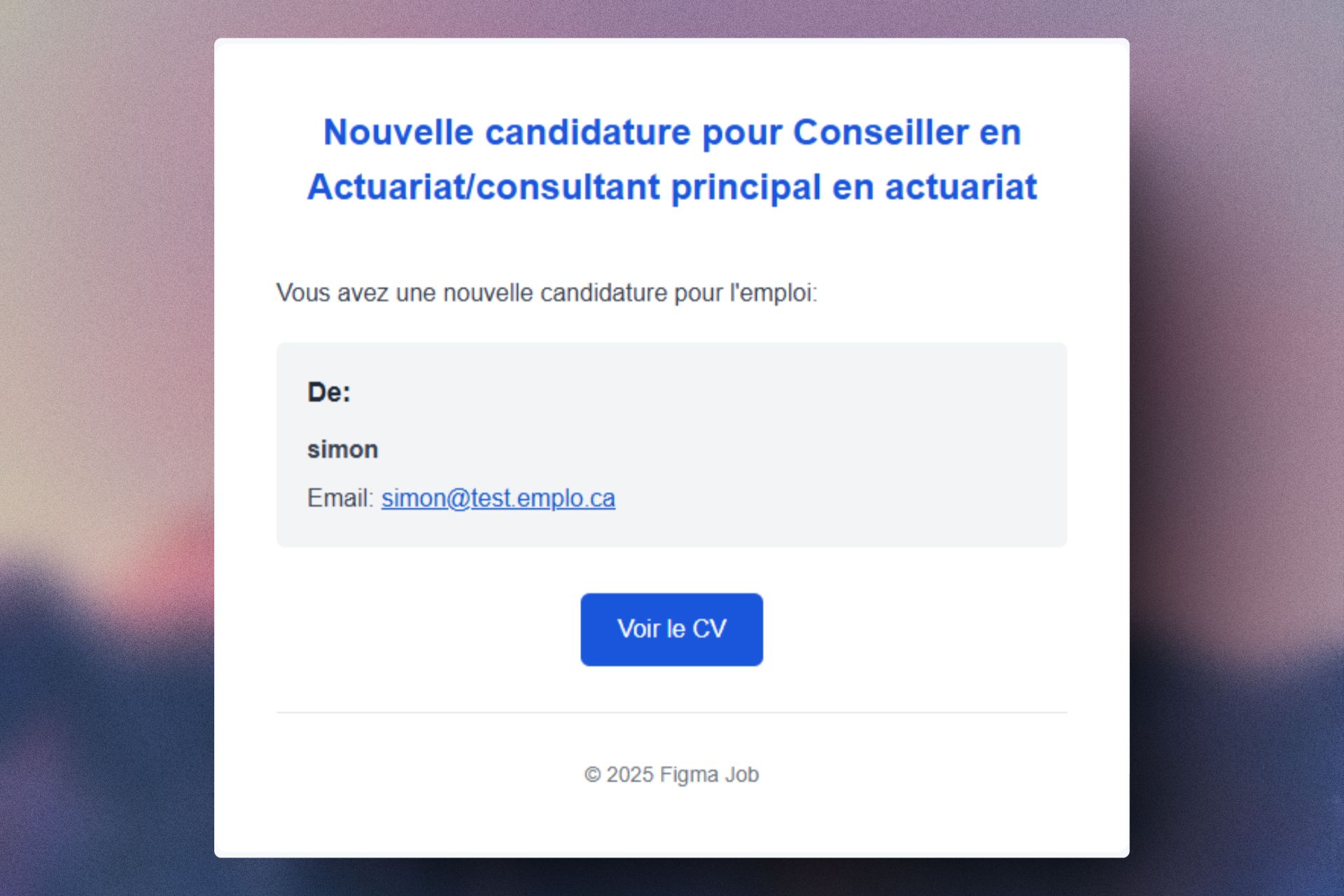 Email Template